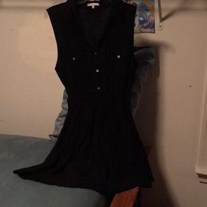 Adorable gently used little black dress w/ collar